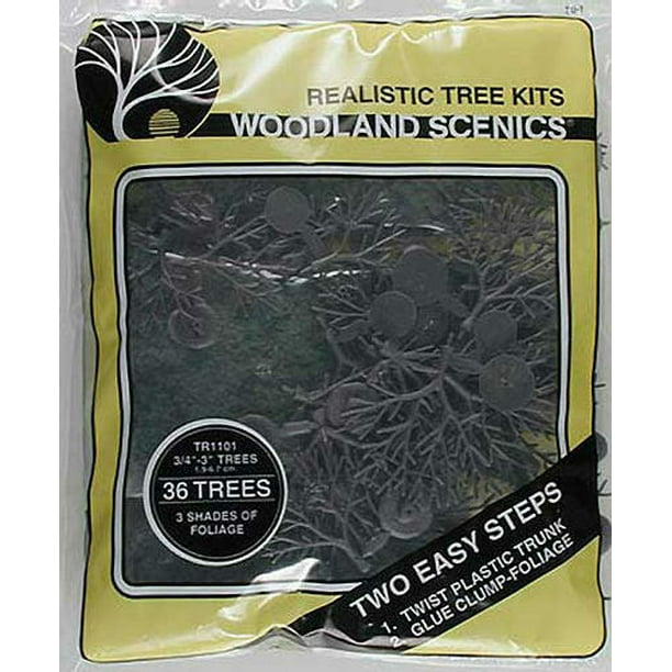 Woodland Scenics TR1101 3 Shades of Foliage Tree Kit 36 Trees for sale online